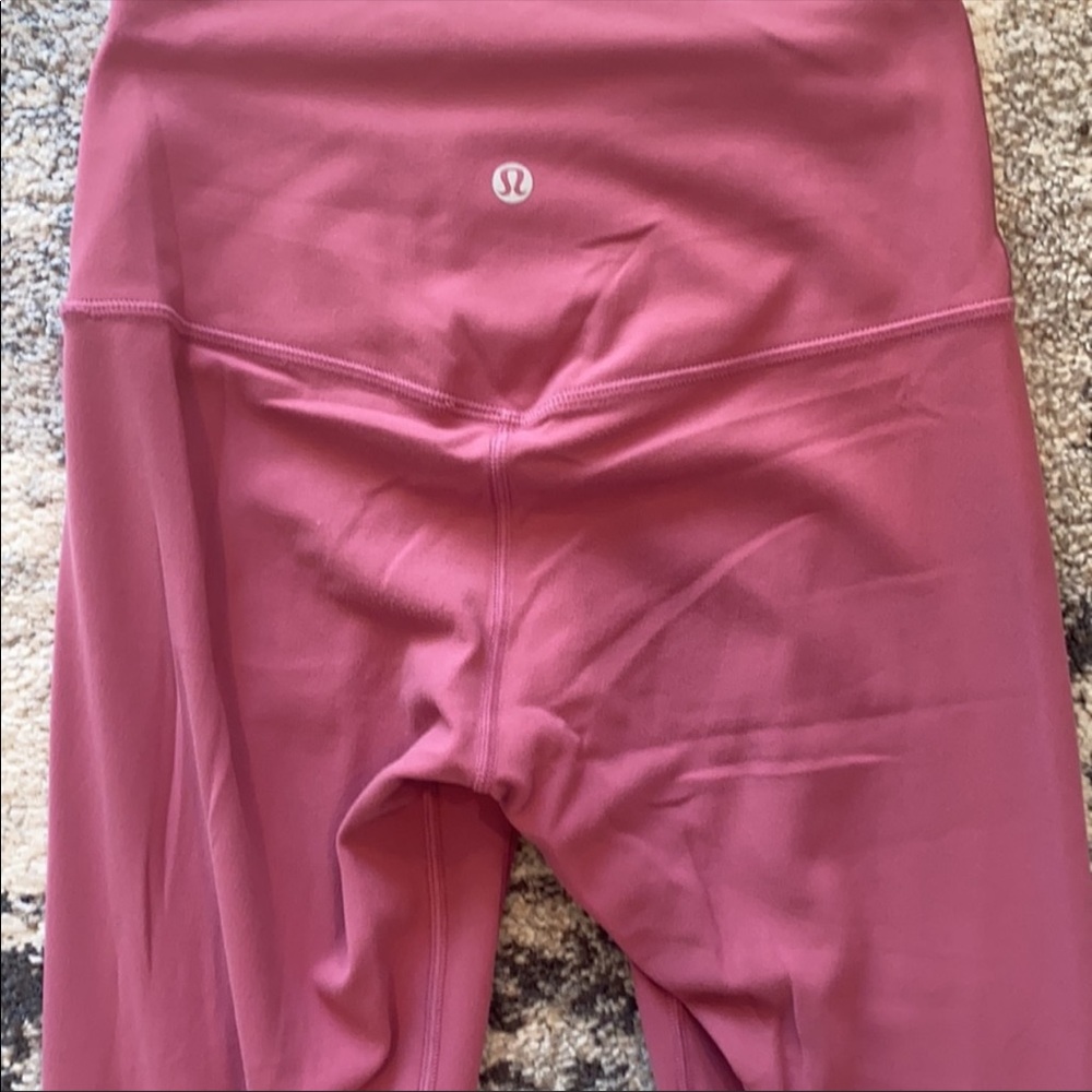 pink Lululemon high waisted leggings